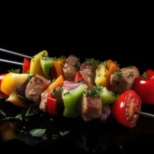 Grilled BBQ Veggie Skewers